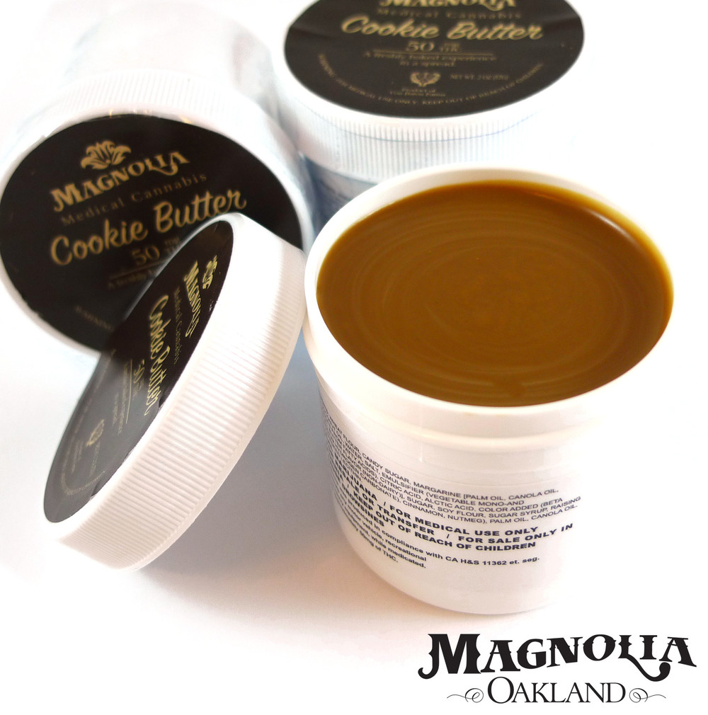   Magnolia Cookie Butter , an edible product containing 50mg THC. 
