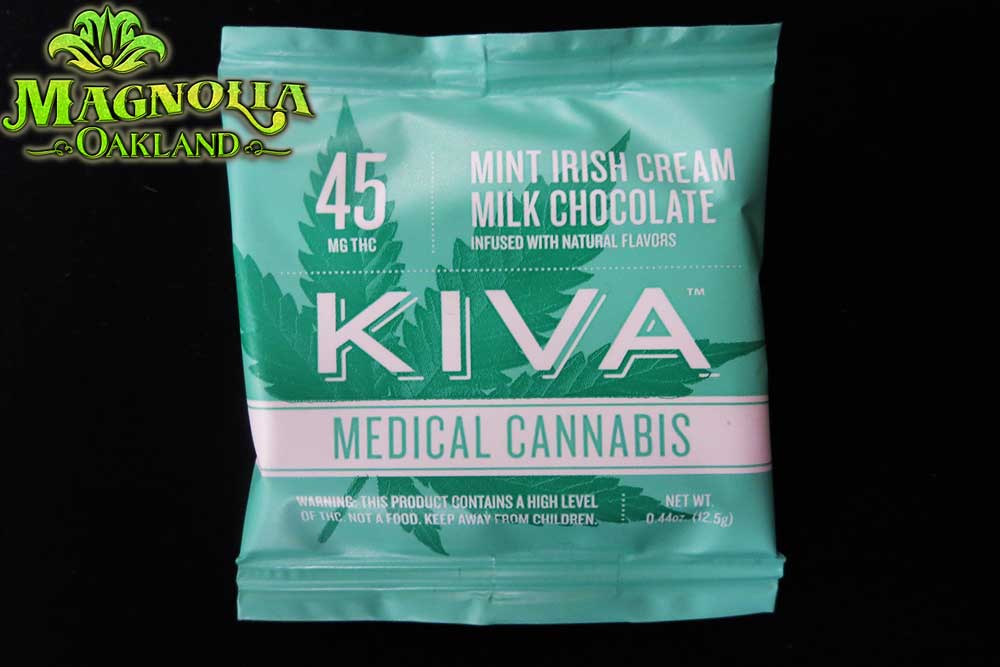 Oakland Medical Marijuana Dispensary Cannabis Club Strain KIVA MINT CHOCOLATE SINGLE