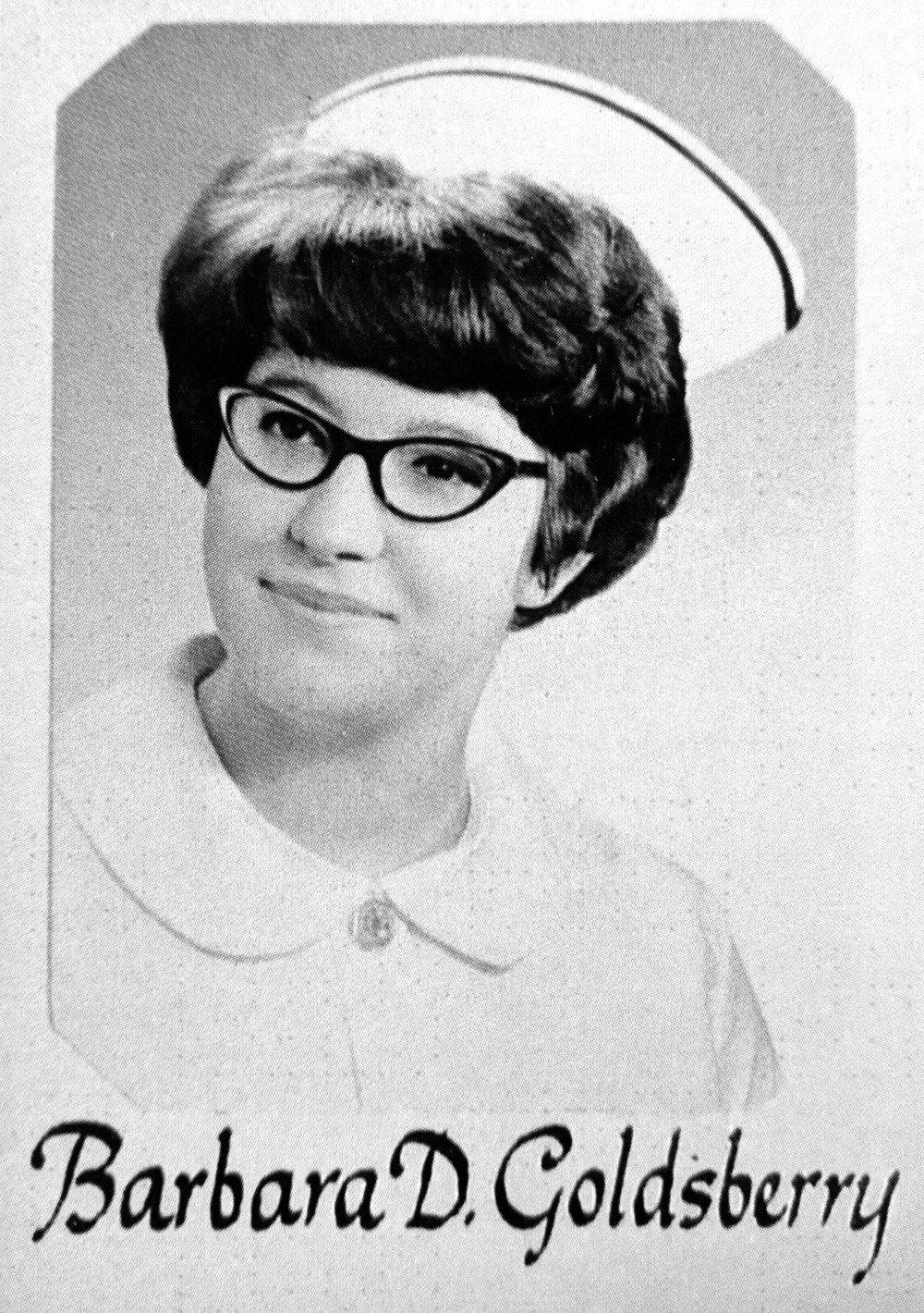 Nursing school graduation photo, 1966.