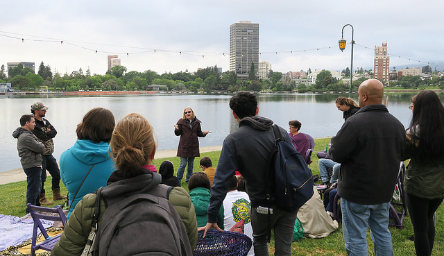 Photo of last month's East Bay Canna Community First Fridays meetup.